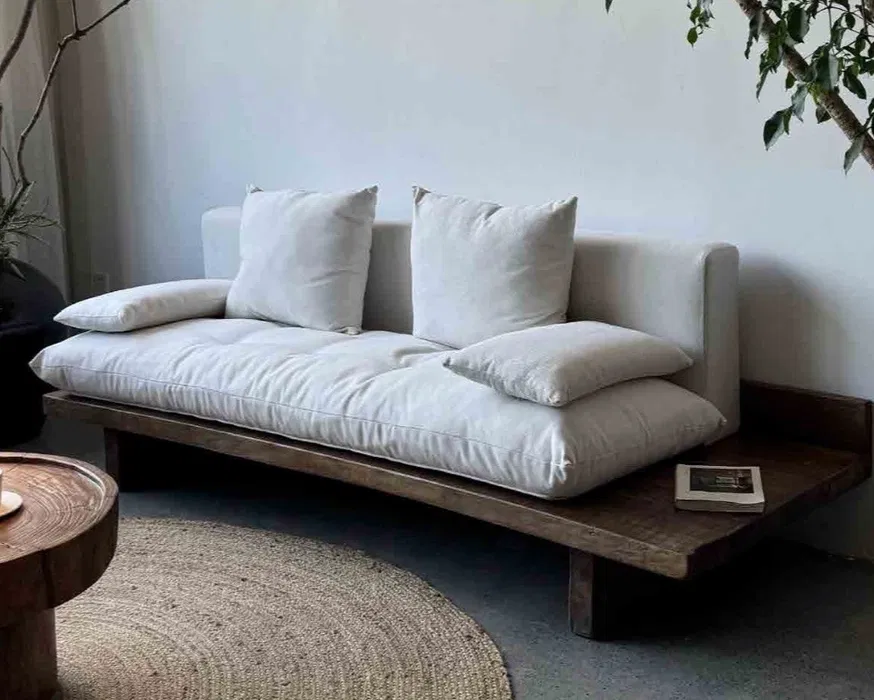 Диван з масиву дуба + столик у Диван з масиву дуба + столик у